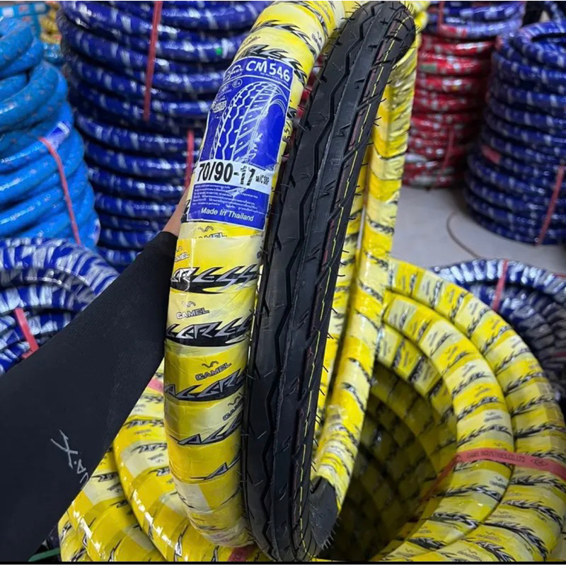 ยางนอก คาเมล camel ลายเวฟ125i ยางมอเตอร์ไซค์ cm546