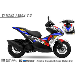 สติ๊กเกอร์แต่งลายรถ YAMAHA AEROX V.2 ลาย Rx-Aerox