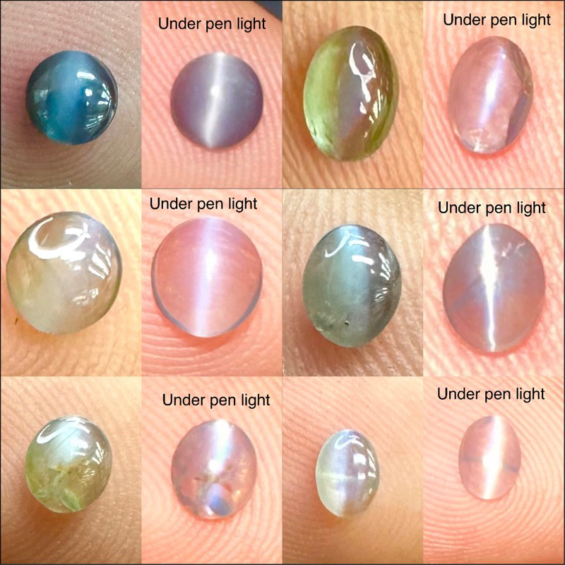 Alexandrite Catseye หินธรรมชาติ 100% Alexandrite catseye 100% natural gemstone