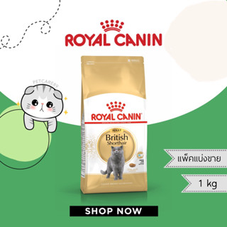 Royal Canin สูตร BRITISH SHORTHAIR รอยัล คานิน แพ็คแบ่งขาย 1 กก.