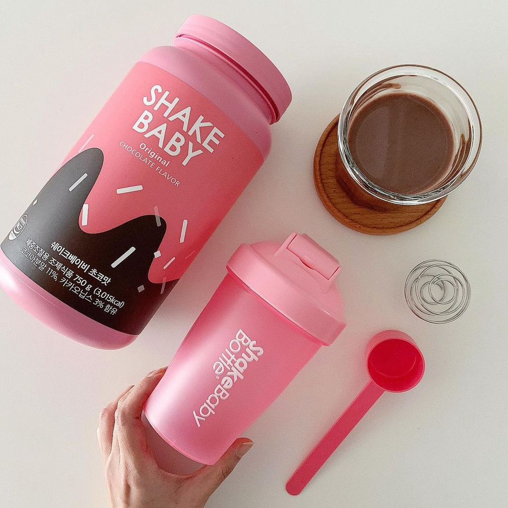 แก้ว Shake Baby Bottle [7 สีให้เลือก] [ชมพู/ขาว/ม่วง/เขียว/เทา/เหลือง] [1 ใบ] ของแท้จากเกาหลี แก้วเชคโปรตีน - รูปที่ 5