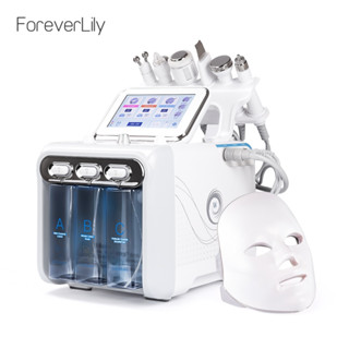 Foreverlily 7 In 1 H2O2 เครื่องล้างหน้า ทําความสะอาดผิวหน้า ขจัดเซลล์ผิวที่ตายแล้ว 350W 1Mhz