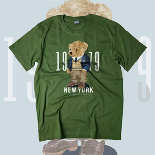 เสื้อยืดลาย "หมี New York1979" #เสื้อยืดหมี #เสื้อยืดไซส์ใหญ่ #LICKPUK #ขายส่งเสื้อยืด