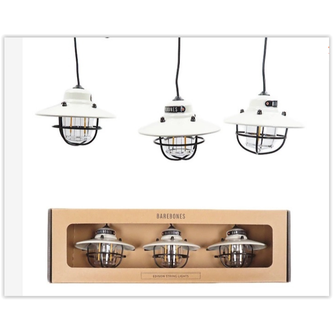 ตะเกียง Barebones Edison String Light LED ชุดสามดวง  พร้อมส่ง มี 4 สี