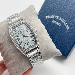 นาฬิกาข้อมือ สายเหลด Franck Muller มี 2 สี  ดีไซน์ ล้อมเพชรสวยมากจ้า