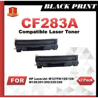 แพ็ค2ตลับ หมึกเลเซอร์ HP CF283A CF283 HP283A For HP LaserJet Pro MFP M125a/M127fn/M201n/M225/M125/M127/Blackprint.......