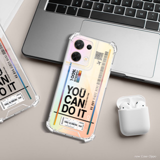 เคสใสบาร์โค้ด You can do it. รุ่น OPPO Reno Series (เคสมือถือออปโป้)