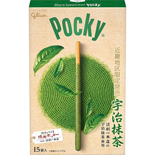 [Kyoto Limited] Glico Uji Matcha Giant Pocky ถุงขนมหวาน ส่งตรงจากญี่ปุ่น ขนาดใหญ่ 15 ชิ้น 15 ถุง