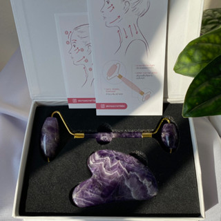 Amethyst Gua Sha กัวซาหิน อเมทิสต์ เกรด คัดพิเศษ