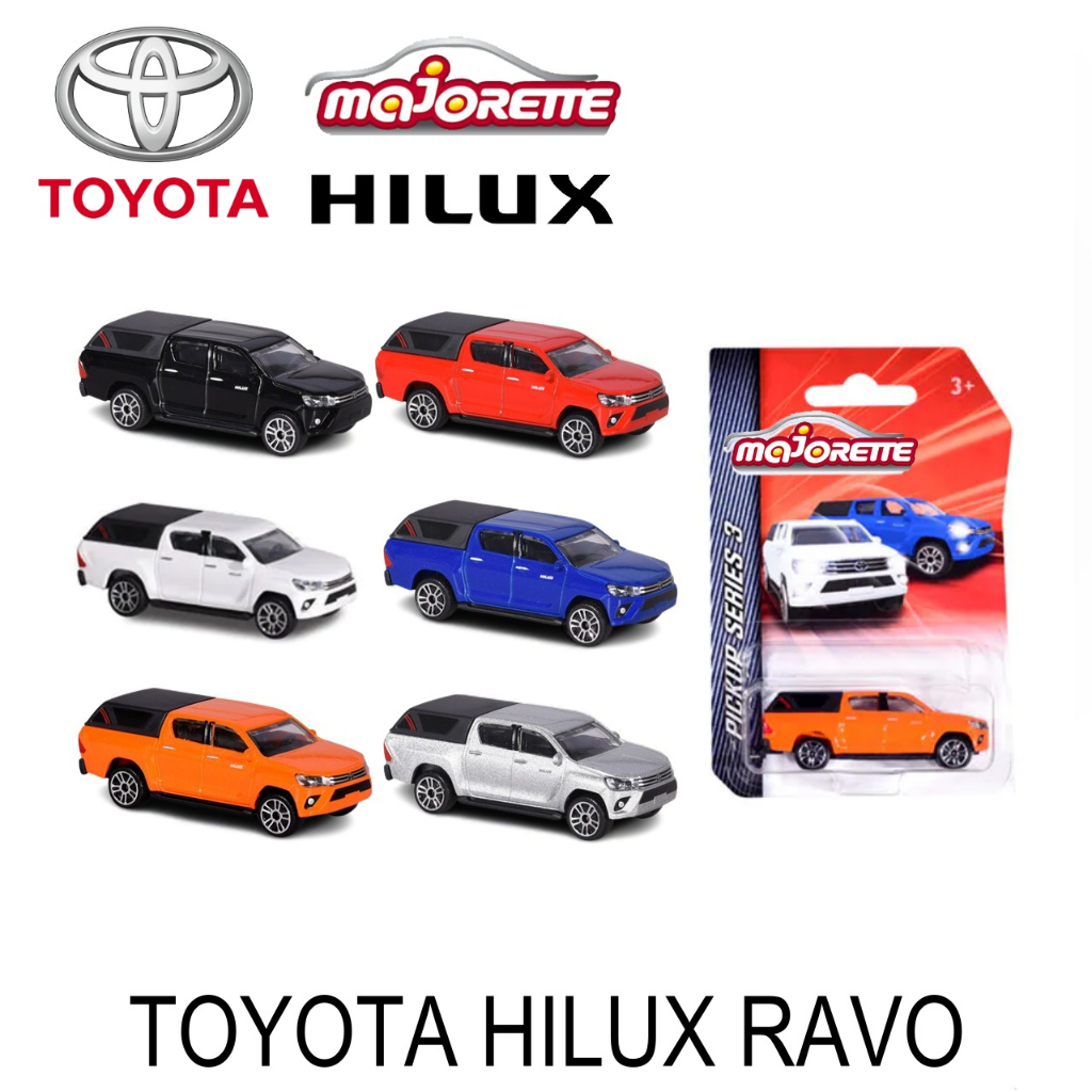 โมเดลรถ รถกระบะ รถปิ๊กอัพ Pickup TOYOTA HILUX REVO ลิขสิทธิ์แท้ majorette โมเดลรถกระบะ MJ53056ST2 # MJ64009 #