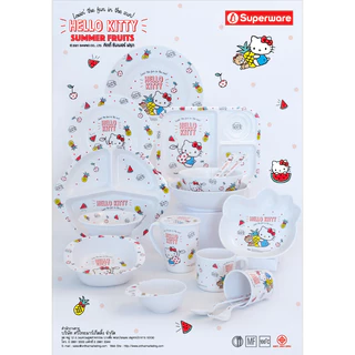 Srithai Melamine ถ้วยหู เมลามีน ลายKitty summer fruits C 634-3 ขนาด 3 นิ้ว
