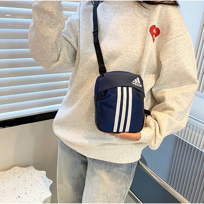 รุ่นใหม่กระเป๋า Messenger แฟชั่นสำหรับผู้ชายและผู้หญิง่(มี 2 แบบให้เลือก)พร้อมส่ง - รูปที่ 7