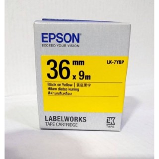 📌EPSON LK-7YBP▪36x9m▪สีดำบนสีเหลือง