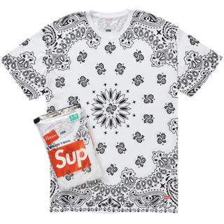 Supreme x Hanes® Bandana white Tees( Pack)