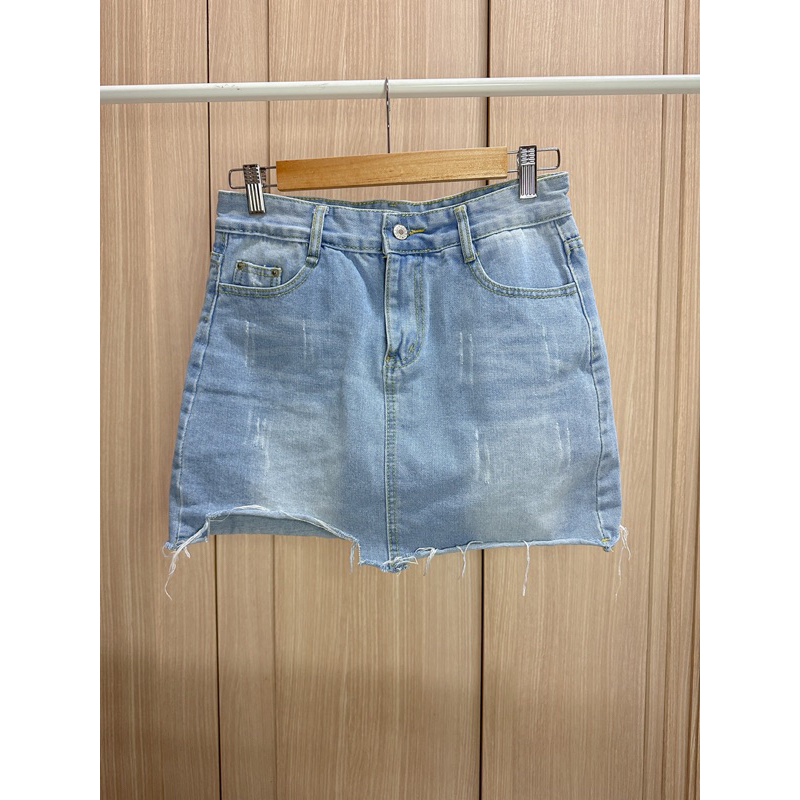 (พร้อมส่ง) 💙 Skirt jean 💙  กระโปรงกางเกงยีนส์ งาน Fashion jean