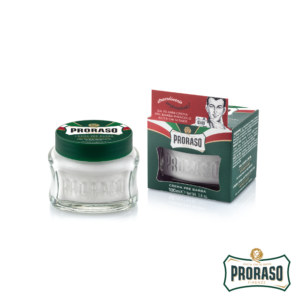 (400500) Proraso Pre-Shave Cream Refreshing 100ML / โปรราโซ พรีเชฟ ครีม รีเฟรชชิ่ง 100 มล.