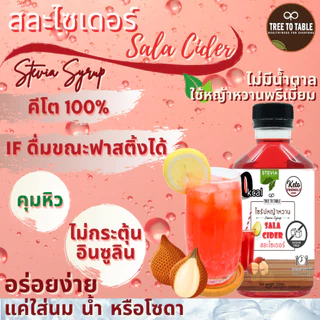 TreeToTable ไซรัปหญ้าหวานคุมหิว ไซรัปคีโต 0 kcal (Stevia Syrup) ไซรัปหญ้าหวานวิตามินซี