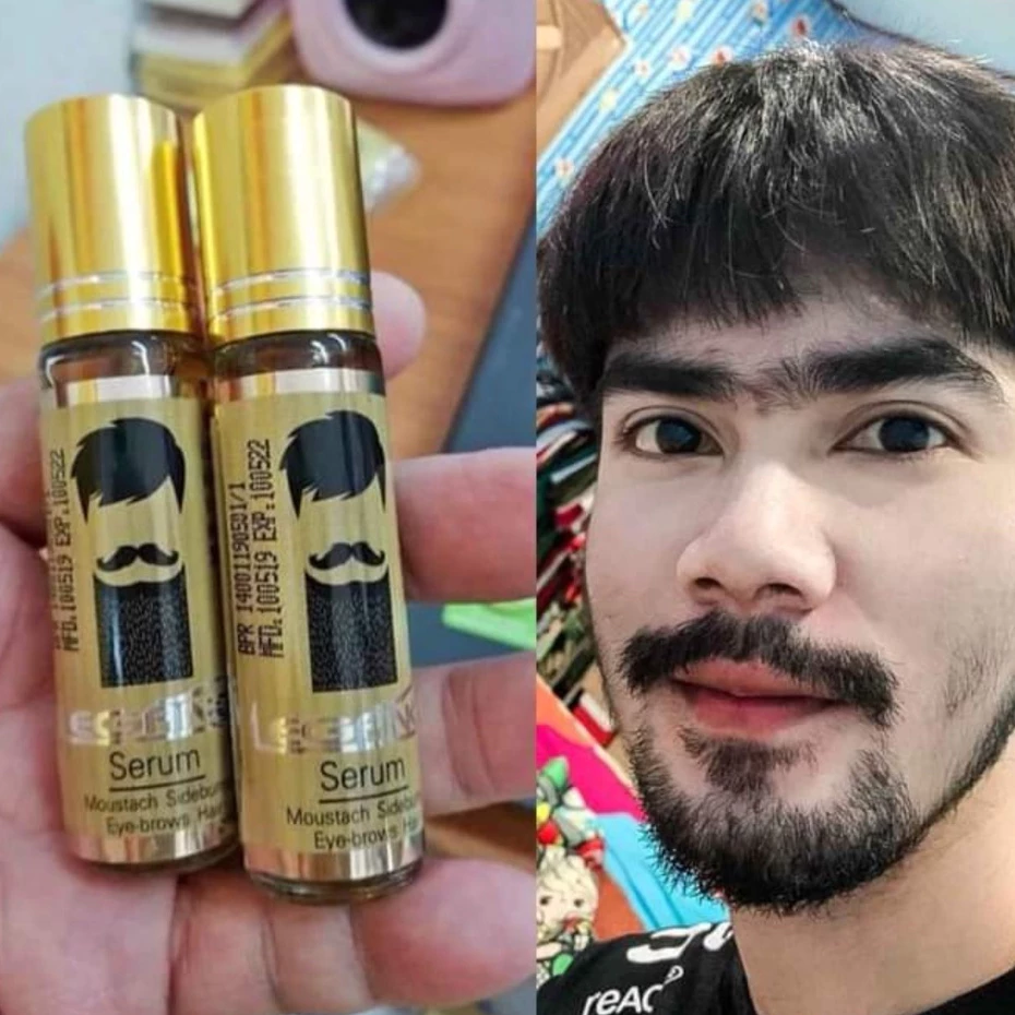 สุดคุ้ม 2ขวด ลีกาโน่ เซรั่ม​ ปลูก​คิ้ว​ หนวด​ จอน​ เครา​ ไรผม เซรั่ม​ปลูก​ผม​ 10มล. รับประกันเห็นผล