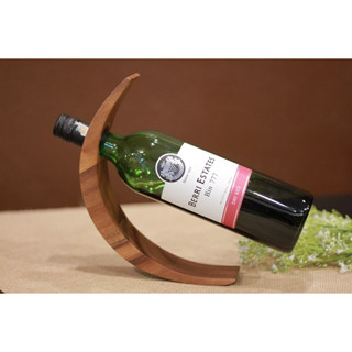 ์NT338 ที่วางขวดไวน์ ที่ตั้งไวน์ ไม้จามจุรี ไวน์ ไม้จามจุรี Wine bottle holder โรงแรม บาร์ ร้านอาหาร เครื่องดื่ม