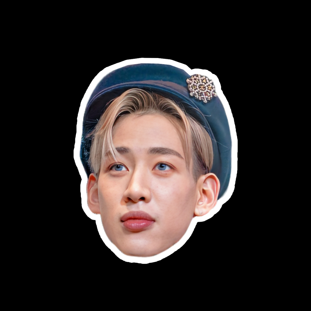 สติ๊กเกอร์กันน้ำ สติ๊กเกอร์ติดรถ แม่เหล็กติดตู้เย็น ไดคัทหน้าคน สัตว์เลี้ยง  แบมแบม BamBam GOT7 BMBM