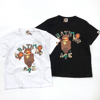 เสื้อยืดเด็ก Bape แขนสั้น สกรีนลาย