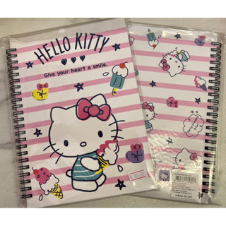 สมุดบันทึก สันห่วง ลาย Hello Kitty มี 80 แผ่น ลิขสิทธิ์แท้