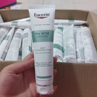 โฟมล้างหน้า ProACNE | ยูเซอริน Eucerin ProACNE Solution Cleansing Foam 150g. | โฟมล้างหน้า สำหรับผิวมัน ผิวเป็นสิวง่าย