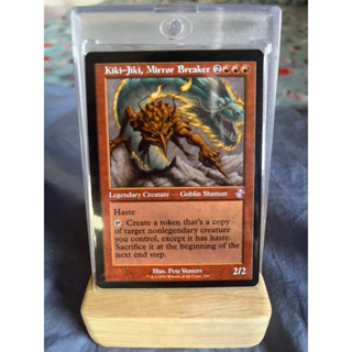 การ์ด MTG Kiki-Jiki, Mirror Breaker Red Magic the gathering EDH รุ่น TSR Retro สภาพ Nm