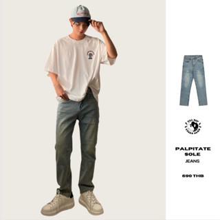 THEBOY-PALPITATE SOLE JEANS กางเกงยีนส์ทรงกระบอกเล็ก