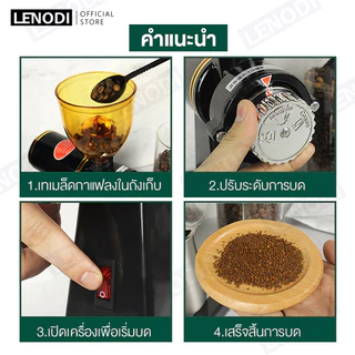 MBK เครื่องบดเมล็ดกาแฟไฟฟ้าอัตโนมัติเต็มรูปแบบ 600N สำหรับงานในบ้าน Electric coffee machine รุ่น EPLD-25