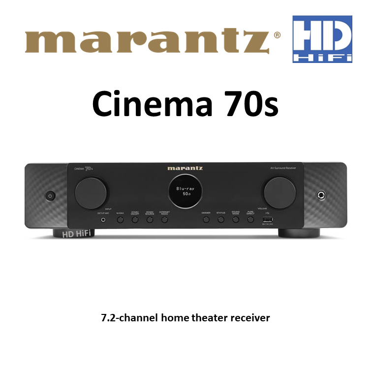 Marantz Cinema 70s Slimline AV receiver 7.2-channel รับประกันโดย Music Plus Cinema