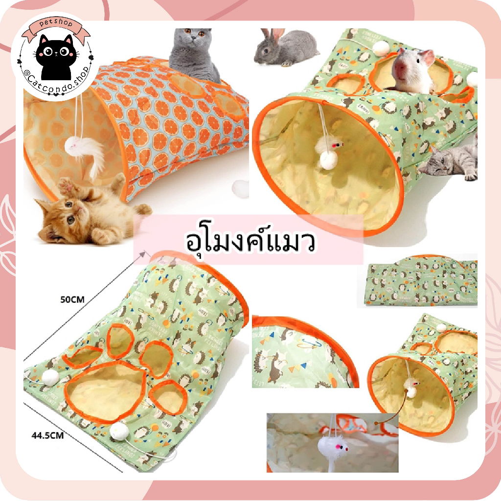 ของเล่นแมว อุโมงค์แมว ที่มุดแมว เบาะแมว ลูกบอลแมว ถุงมีรู