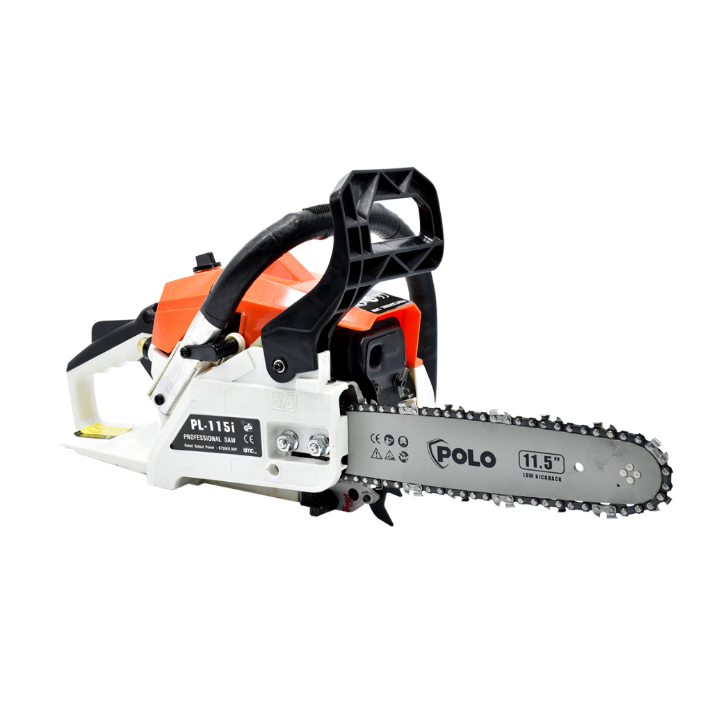 POLO เลื่อยยนต์ (สีส้ม) รุ่น P271-PL115I-O โปโล มอเตอร์ 0.9 แรง เลื่อยโซ่ เลื่อย