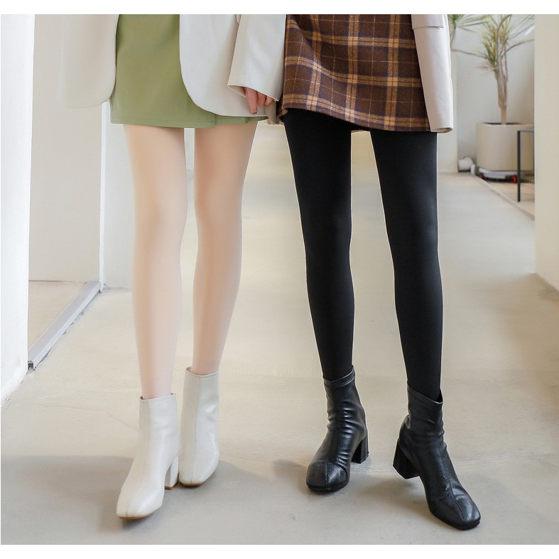 ถุงน่องกันหนาวบุขน heattech 🧚🏻‍♀️ กางเกงกันหนาวสีเนื้อ บุขนหนาด้านใน ยืดได้เยอะ กันหนาวได้ถึง -10 อง