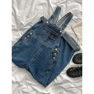 Many Jeans Overalls เอี๊ยมกางเกงยีนส์ขายาว สียีนส์พร้อมส่ง