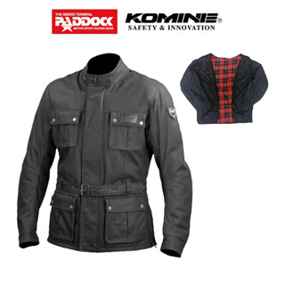 KOMINE เสื้อทัวริ่ง รุ่น JK-594 Protect Waterproof Wax Cotton Jacket