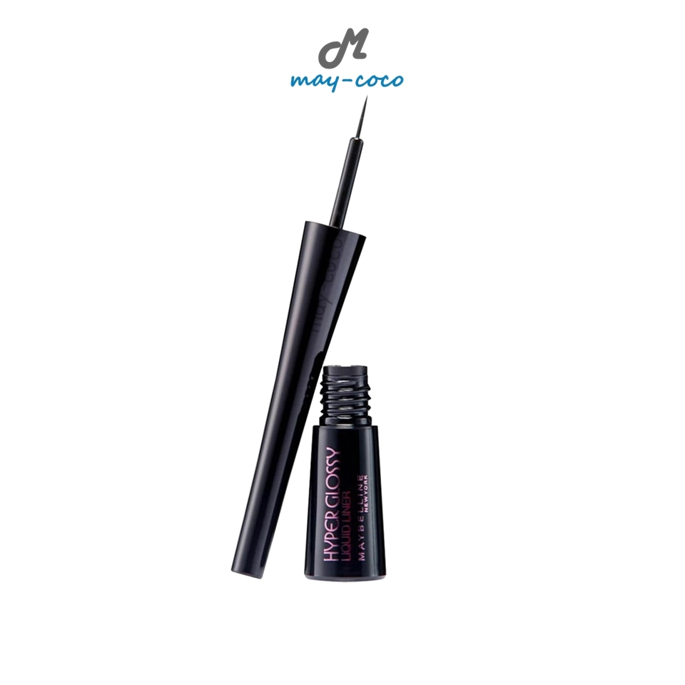 ถูก/แท้/มีไลฟ์ อายไลน์เนอร์ Maybelline Hyper Glossy Liquid Liner อายไลเนอร์ เมย์เบลลีน ไฮเปอร์กลอสซี่ อายไลน์เนอร์ติดทน