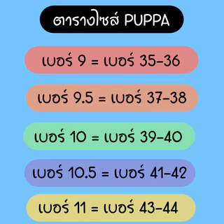 🔥ลูกค้าใหม่ 1 บาท💯PUPPA รองเท้าแตะสวม สีทูโทน เบอร์ 9-11 เบาใส่สบาย แห้งเร็ว