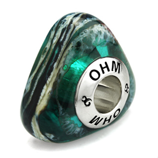 OHM Beads รุ่น Lake Baikal - Murano Glass Charm เครื่องประดับ บีด เงิน เแก้ว จี้ สร้อย กำไล OHMThailand