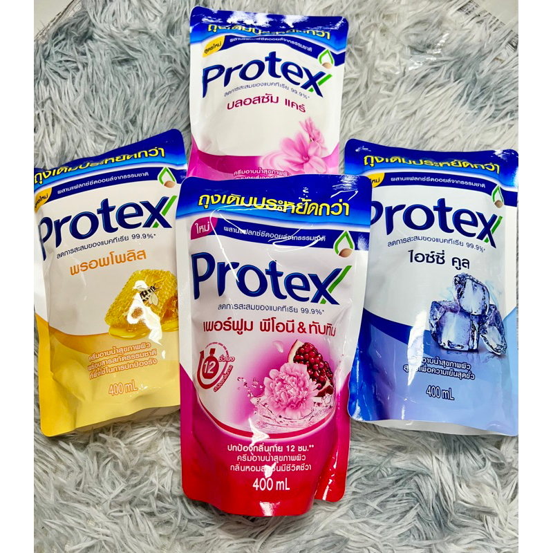 [พร้อมส่ง/ถุงเติม400มล.] Protex​ ครีมอาบน้ำโพรเทคส์​ มีหลายกลิ่น 400มล.​แบบถุงเติม1ถุง