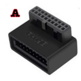 อะแดปเตอร์แปลง usb 3.0 19pin/20pin ข้องอ 90 องศา