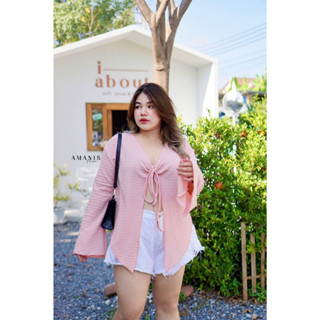 🔥Plussize🔥เสื้อคนอ้วน🔥Freesize 38-48