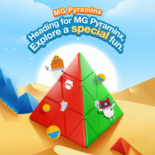 [จัดส่งในประเทศไทย] Gan Monster Go Pyraminx  รูบิค ลูกบาศก์รูปร่างแปลกๆ รูบิคสามเหลี่ยม เกมสมอง