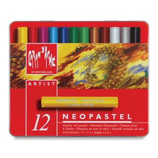 Caran d’ache(คารันดาช) NEOPASTEL  สีชอล์คน้ำมัน 12 สี เกรดอาร์ทติส #7400.312