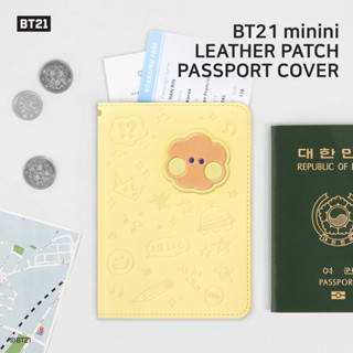 BT21 minini Leather Patch Passport Cover ✅พร้อมส่ง ของแท้💯