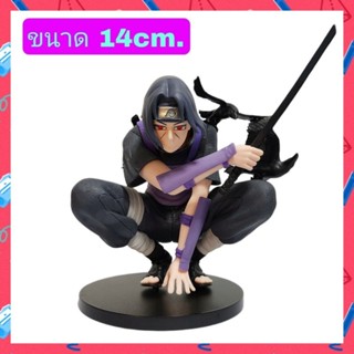 โมเดลนารูโตะ อุจิวะ อิทาจิ ชุดหน่วยลับ ขนาดความสูง 14cm.