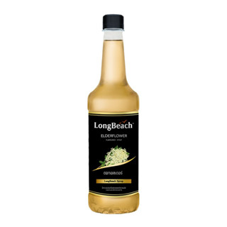 LongBeach Elder Flower Syrup ลองบีชไซรัปเอลเดอร์ฟลาวเวอร์ 740 ml.