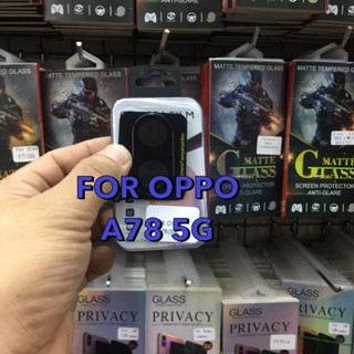 OPPO A78(5G)/A58(5G)3Dออปโป้ ฟิล์มกันรอย ฟิล์มกระจกกันรอย ฟิล์มเลนส์กล้อง แบบ 3D(BLACK)