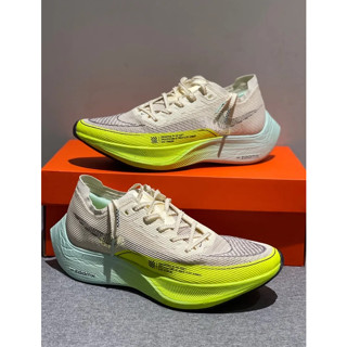 Nike ZoomX  Vaporfly  NEXT%2 รองเท้าวิ่งโฟมสีเขียวมิ้นท์ - ของแท้ 100%