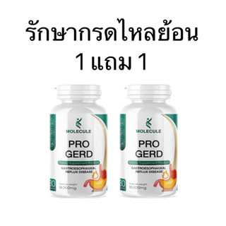 PRO GERD 1แถม1 ยากรดไหลย้อน สูตรเร่งหาย อาหารไม่ย่อย โรคกระเพาะ แสบร้อนกลางอก เรอบ่อย แก๊สในกระเพาะเยอะ 2 ปุก 60 แคปซูล